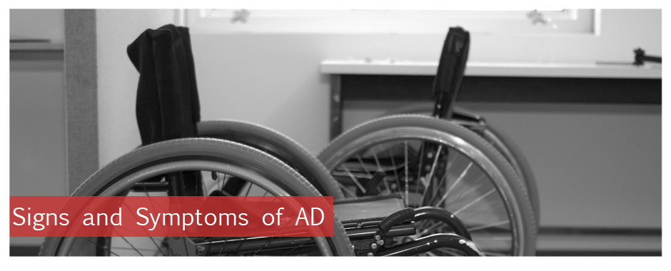 Signs and Symptoms of AD